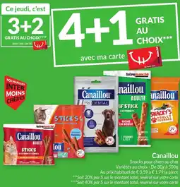 Intermarché Canaillou Snacks pour chien ou chat aanbieding