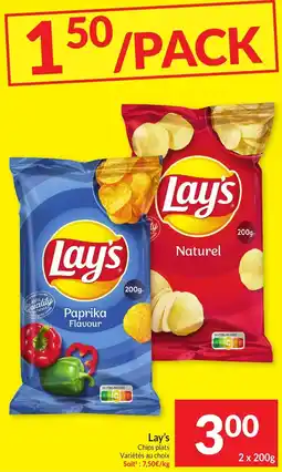 Intermarché Lay's Chips plats aanbieding