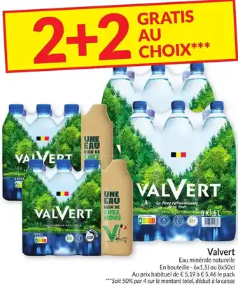 Intermarché Valvert Eau minérale naturelle aanbieding