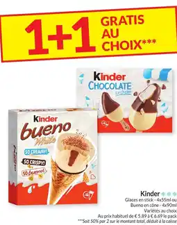 Intermarché Kinder Glaces aanbieding