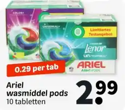 Wibra Ariel wasmiddel pods aanbieding