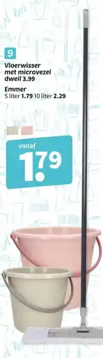Wibra Vloerwisser met microvezel dweil aanbieding