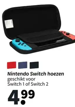 Wibra Nintendo Switch hoezen aanbieding