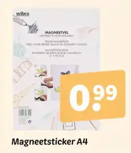 Wibra Magneetsticker A4 aanbieding