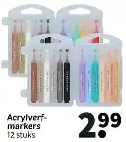 Wibra Acrylverf markers aanbieding