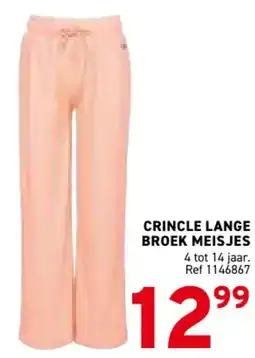 Trafic Crincle lange broek meisjes aanbieding