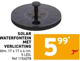 Trafic Solar waterfontein met verlichting aanbieding