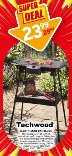 Trafic Techwood Elektrische barbecue aanbieding