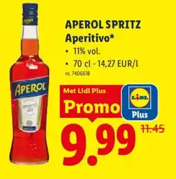 Lidl Aperol spritz Aperitivo aanbieding