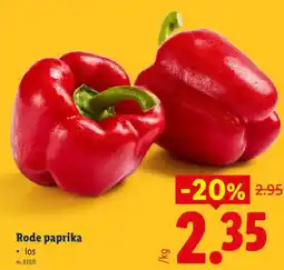 Lidl Rode paprika aanbieding