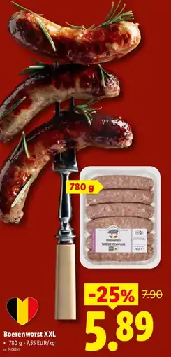 Lidl Boerenworst XXL aanbieding