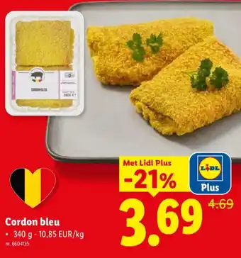 Lidl Cordon bleu aanbieding