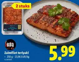 Lidl Zalmfilet teriyaki aanbieding