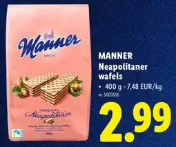 Lidl Manner Neapolitaner wafels aanbieding