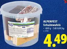 Lidl Alpenfest Schuimwafels aanbieding