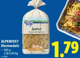 Lidl Alpenfest Eiernoedels aanbieding