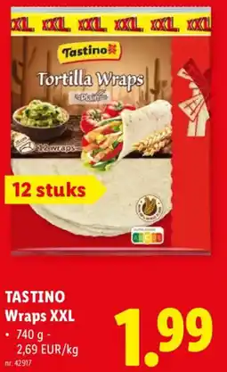 Lidl Tastino Wraps XXL aanbieding