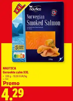 Lidl Nautica Gerookte zalm XXL aanbieding