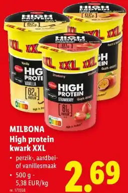 Lidl Milbona High protein kwark XXL aanbieding