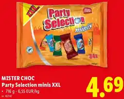 Lidl Mister Choc Party Selection minis XXL aanbieding
