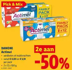 Lidl Danone Actimel aanbieding