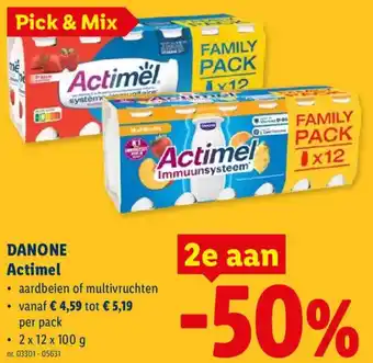 Lidl Danone Actimel aanbieding