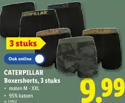 Lidl Caterpillar Boxershorts, 3 stuks aanbieding