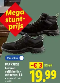 Lidl Parkside Lederen veiligheidsschoenen, S3 aanbieding