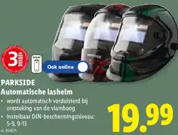 Lidl Parkside Automatische lashelm aanbieding