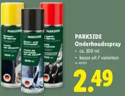 Lidl Parkside Onderhoudsspray aanbieding