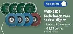 Lidl Parkside Toebehoren voor haakse slijper aanbieding