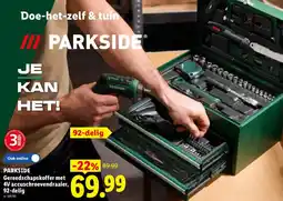 Lidl Parkside Gereedschapskoffer met 4V accuschroevendraaier aanbieding