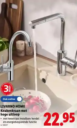 Lidl Livarno home Keukenkraan met hoge uitloop aanbieding