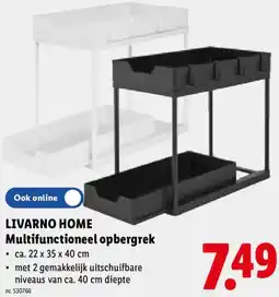 Lidl Livarno home Multifunctioneel opbergrek aanbieding