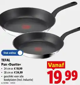 Lidl Tefal Pan Duetto aanbieding