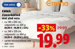 Lidl Emma Zomerdekbed met aloë vera aanbieding