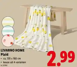 Lidl Livarno home Plaid aanbieding