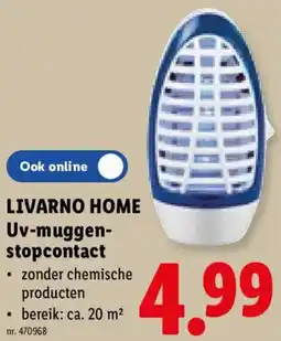 Lidl Livarno home Uv-muggen stopcontact aanbieding