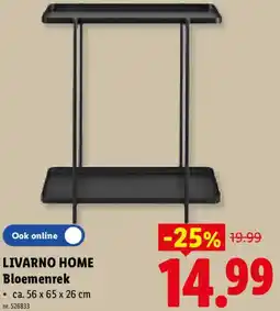 Lidl Livarno home Bloemenrek aanbieding