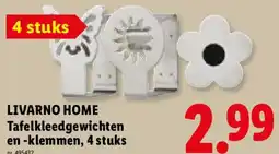 Lidl Livarno home Tafelkleedgewichten en klemmen aanbieding