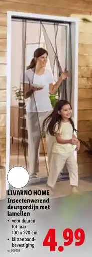Lidl Livarno home Insectenwerend deurgordijn met lamellen aanbieding