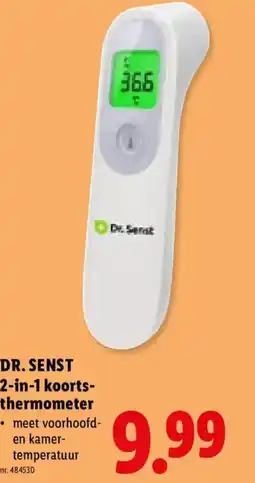 Lidl Dr. Senst 2-in-1 koortsthermometer aanbieding