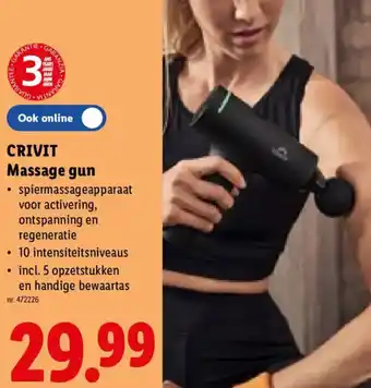 Lidl Crivit Massage gun aanbieding