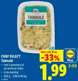 Lidl Chef select Taboulé aanbieding