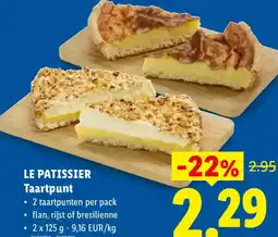 Lidl Le patissier Taartpunt aanbieding