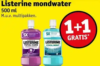 Kruidvat Listerine mondwater aanbieding