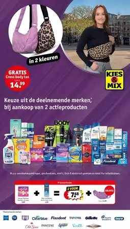 Kruidvat Keuze uit de deelnemende merken, bij aankoop van 2 actieproducten aanbieding