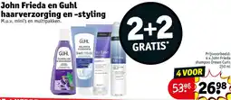 Kruidvat John Frieda en Guhl haarverzorging en styling aanbieding
