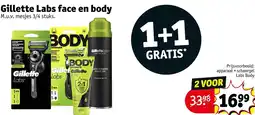 Kruidvat Gillette Labs face en body aanbieding