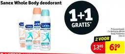 Kruidvat Sanex Whole Body deodorant aanbieding